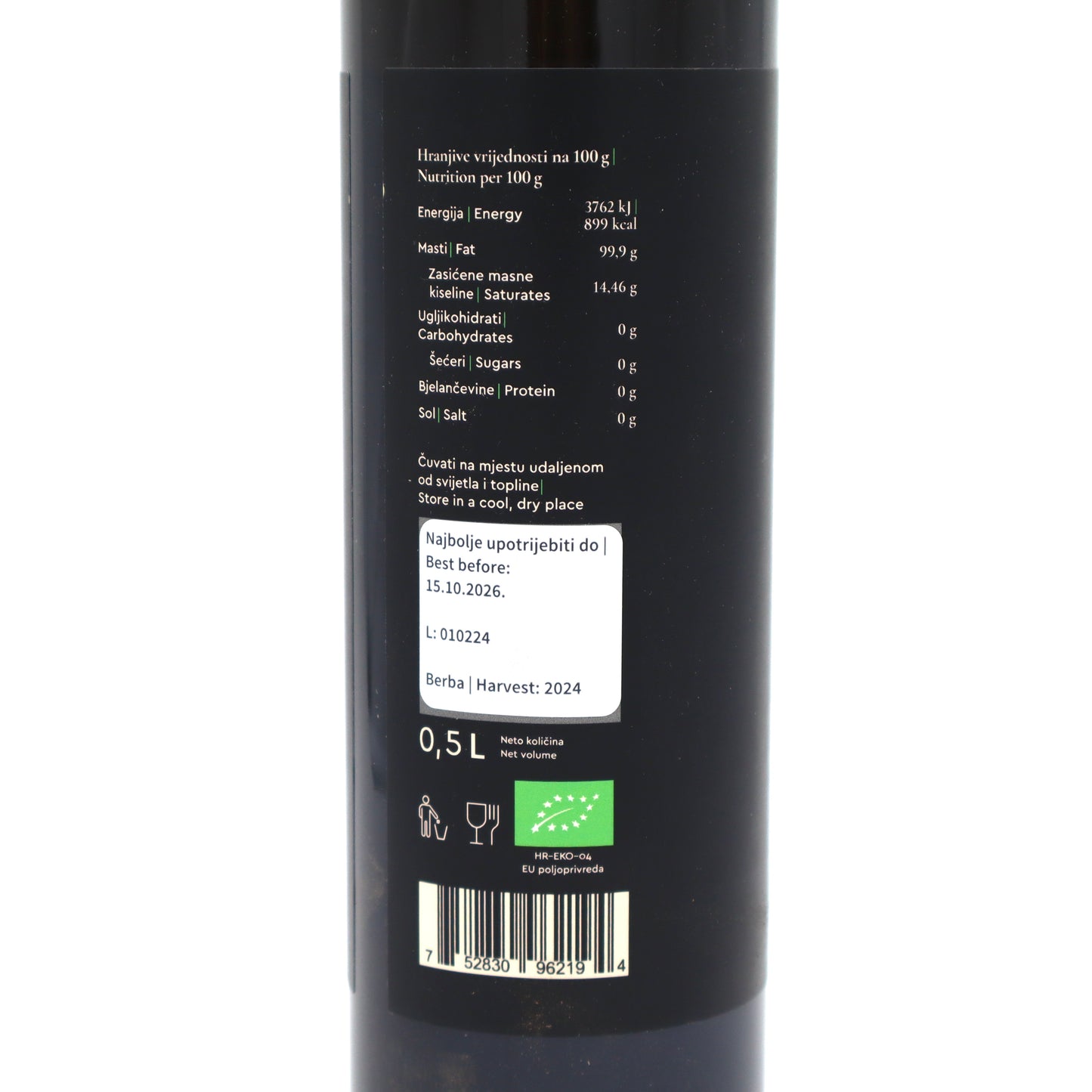 Cadenela Robust Organic Olive Oil – High Polyphenol EVOO from Istria, Croatia