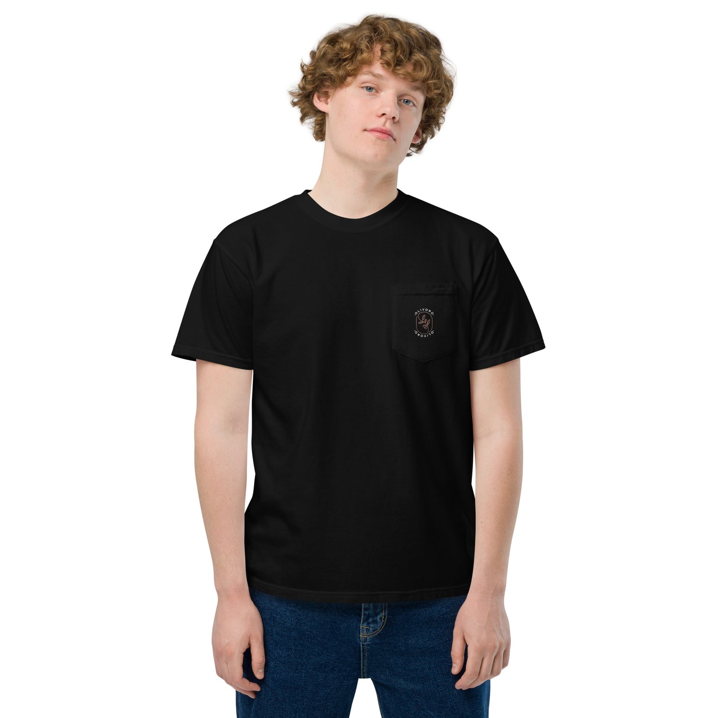 Siren Serenade: Olive Oil Enchantment - pocket t-shirt