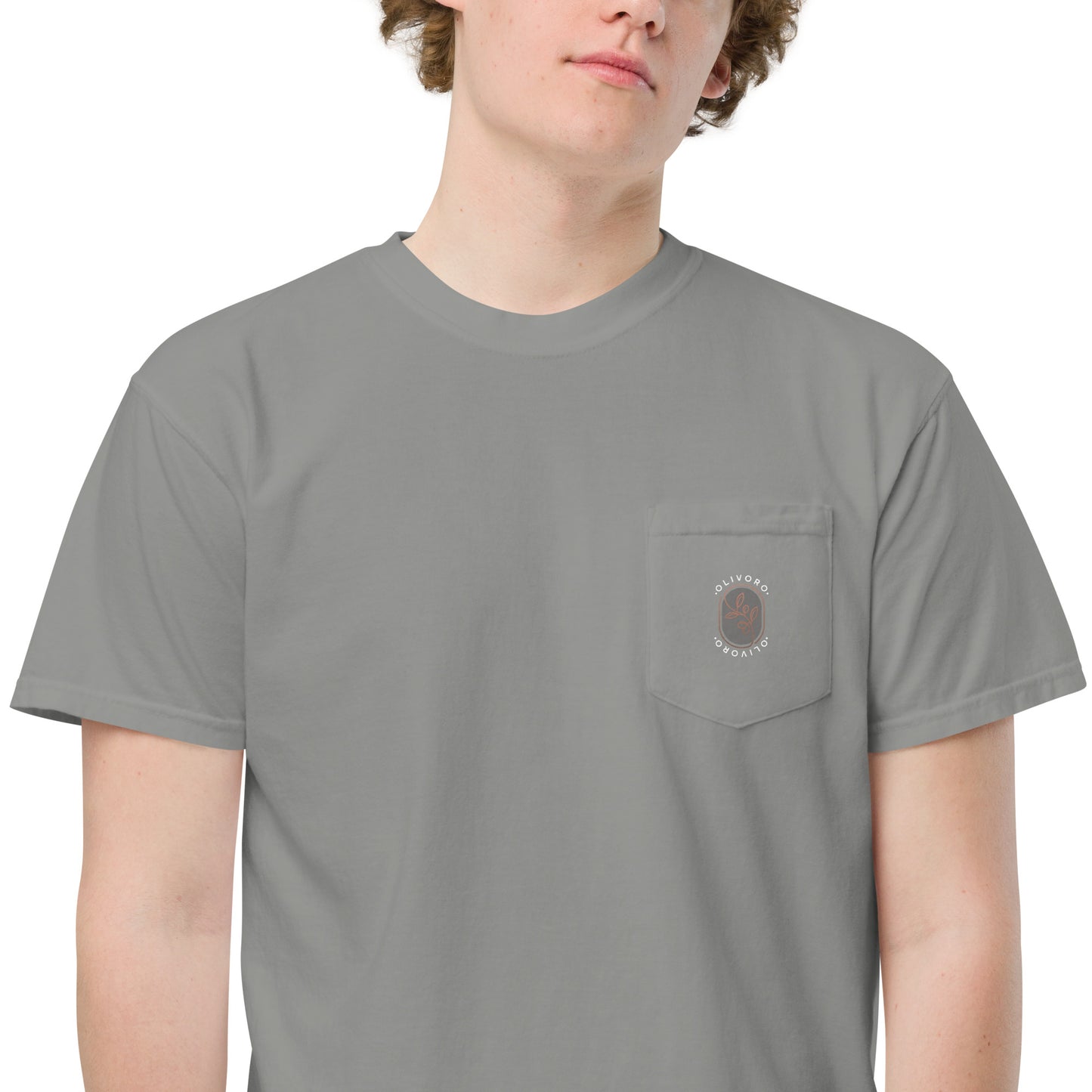 Siren Serenade: Olive Oil Enchantment - pocket t-shirt