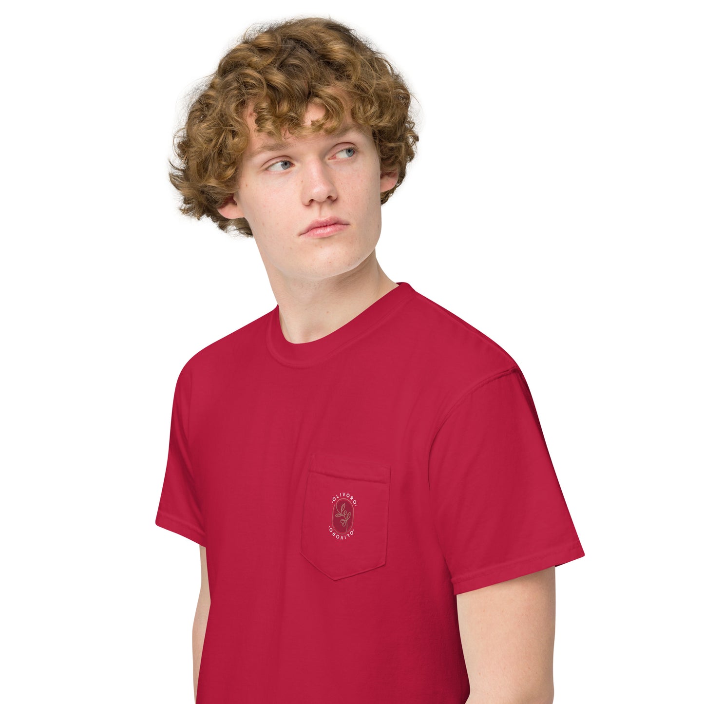 Siren Serenade: Olive Oil Enchantment - pocket t-shirt