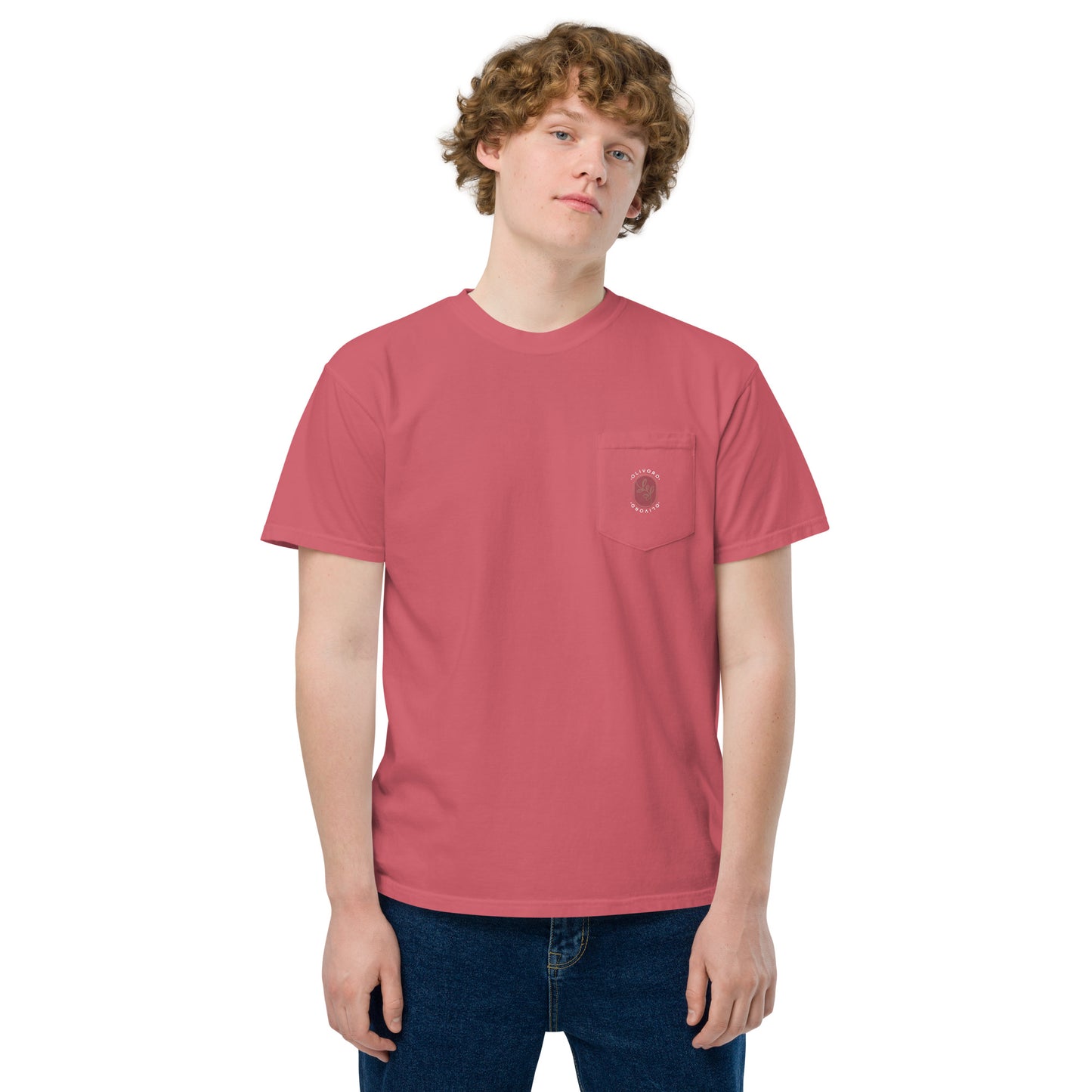 Siren Serenade: Olive Oil Enchantment - pocket t-shirt