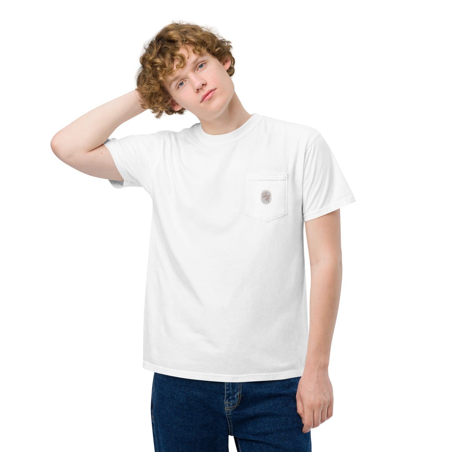 Siren Serenade: Olive Oil Enchantment - pocket t-shirt