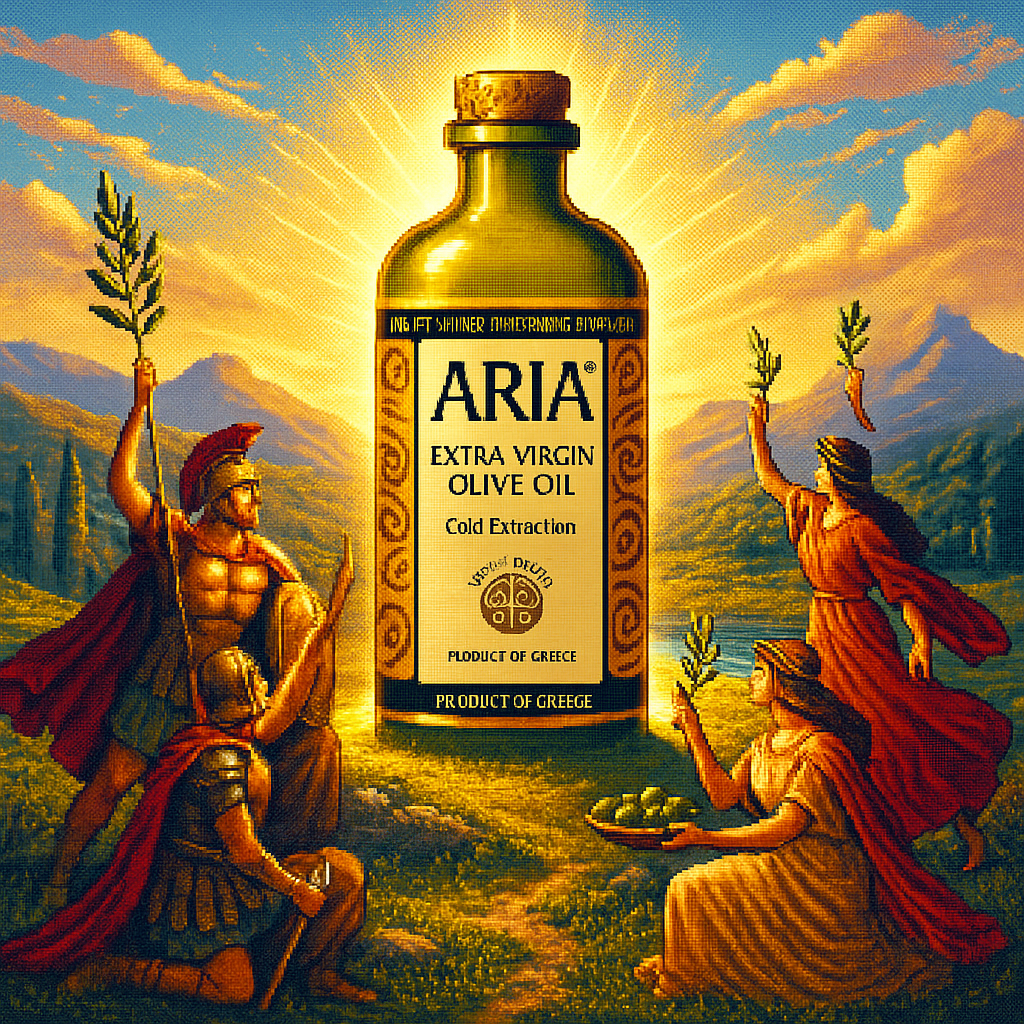 ARIA Extra Virgin Olive Oil – 3L Tin (Cold-Pressed, Greek, 100% Koroneiki, Kosher)