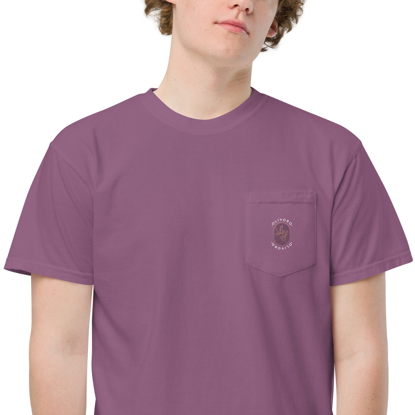 Siren Serenade: Olive Oil Enchantment - pocket t-shirt