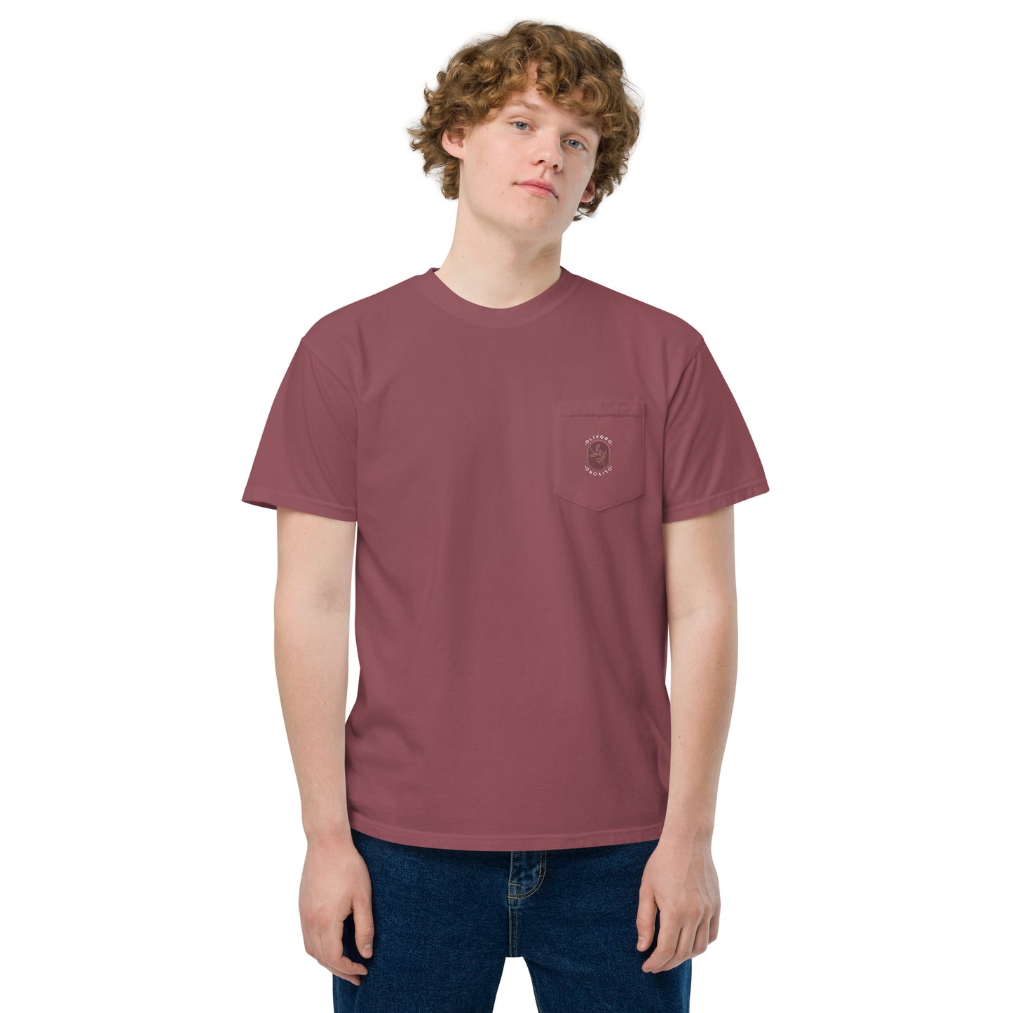Siren Serenade: Olive Oil Enchantment - pocket t-shirt
