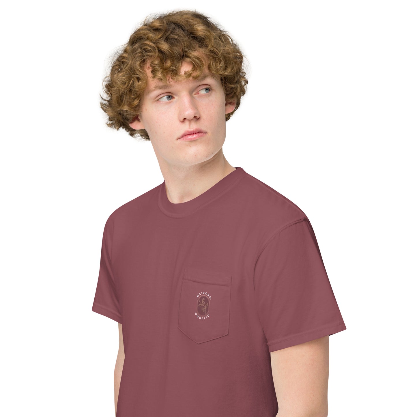 Siren Serenade: Olive Oil Enchantment - pocket t-shirt