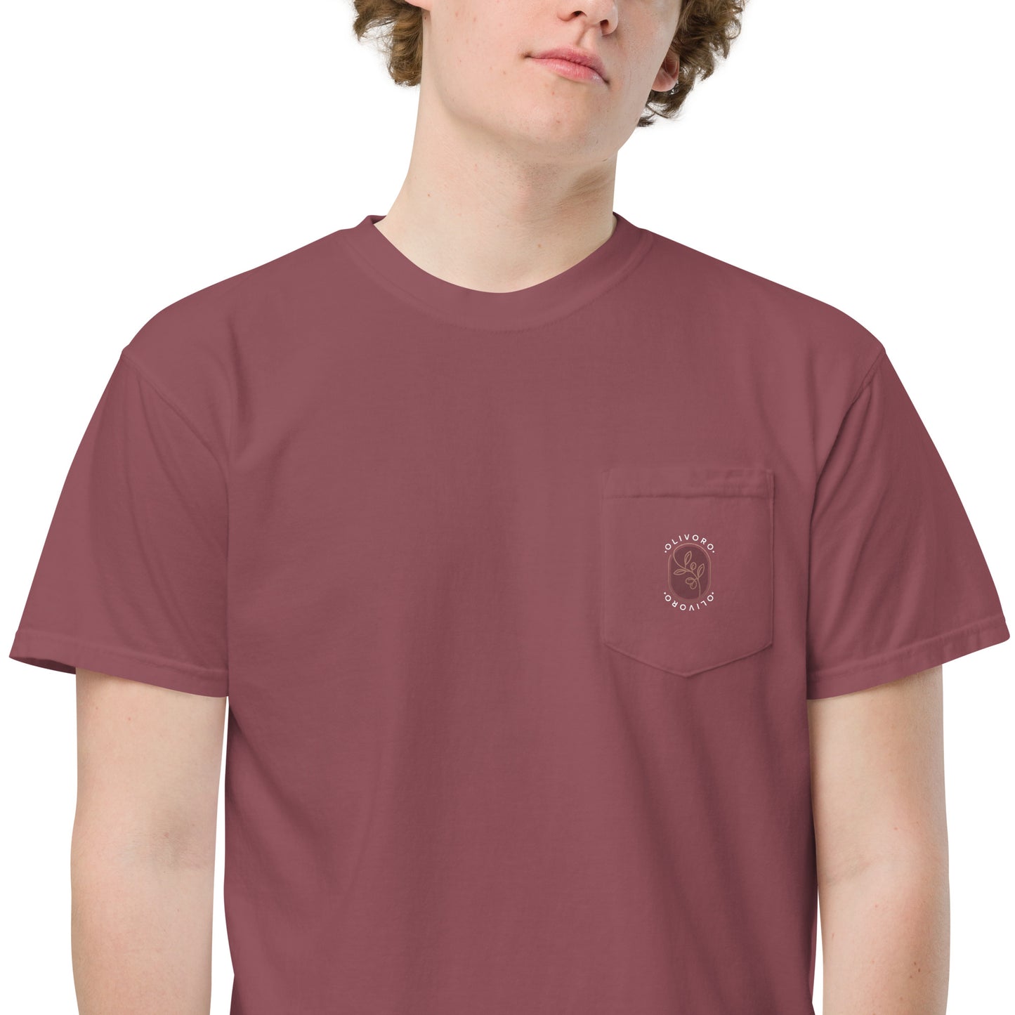 Siren Serenade: Olive Oil Enchantment - pocket t-shirt
