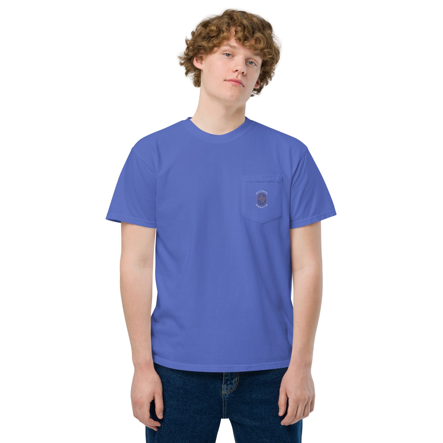 Siren Serenade: Olive Oil Enchantment - pocket t-shirt