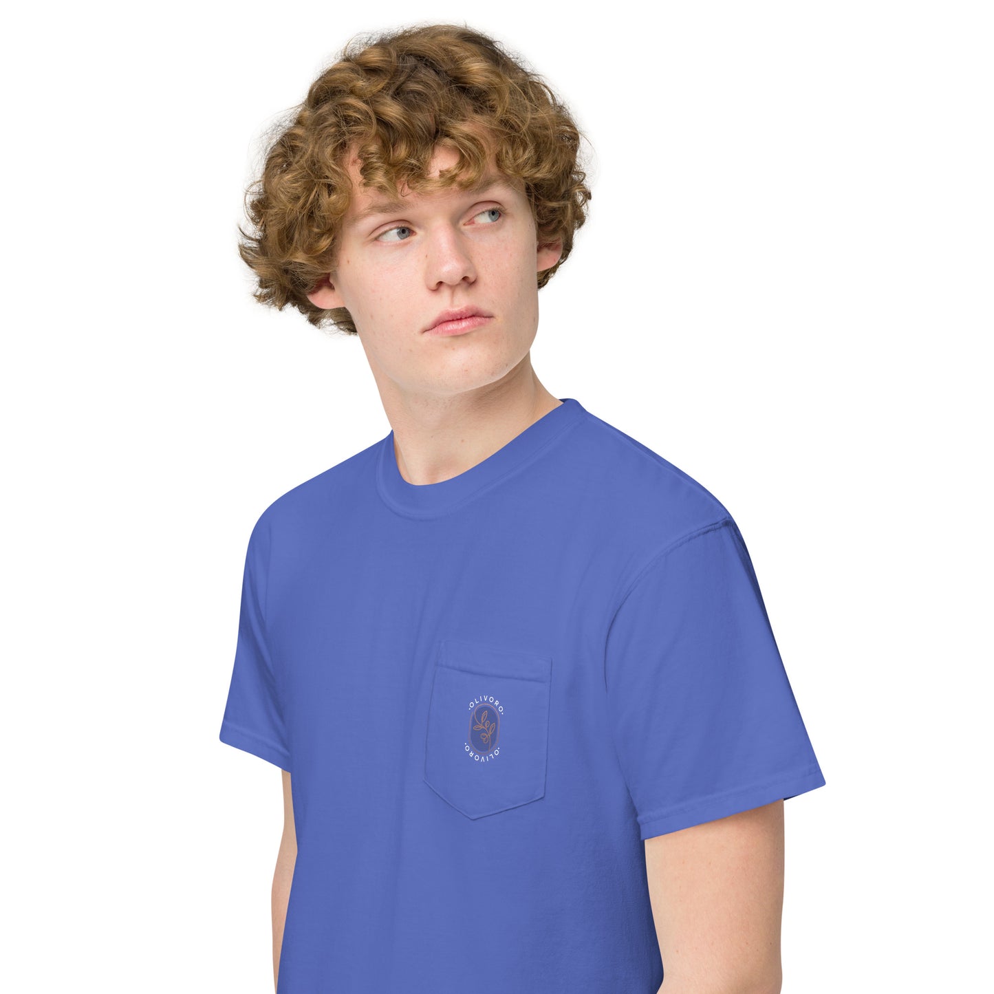 Siren Serenade: Olive Oil Enchantment - pocket t-shirt