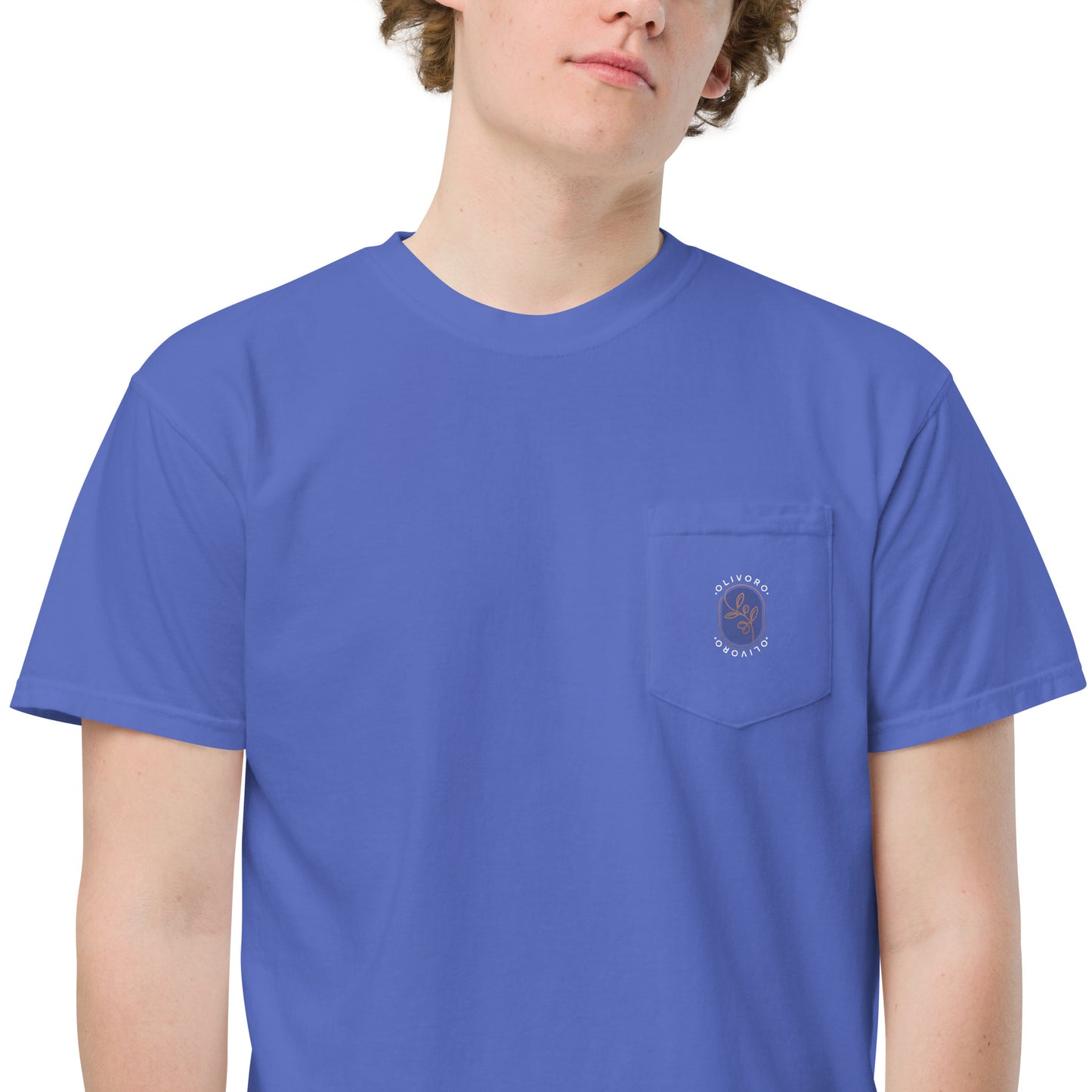 Siren Serenade: Olive Oil Enchantment - pocket t-shirt