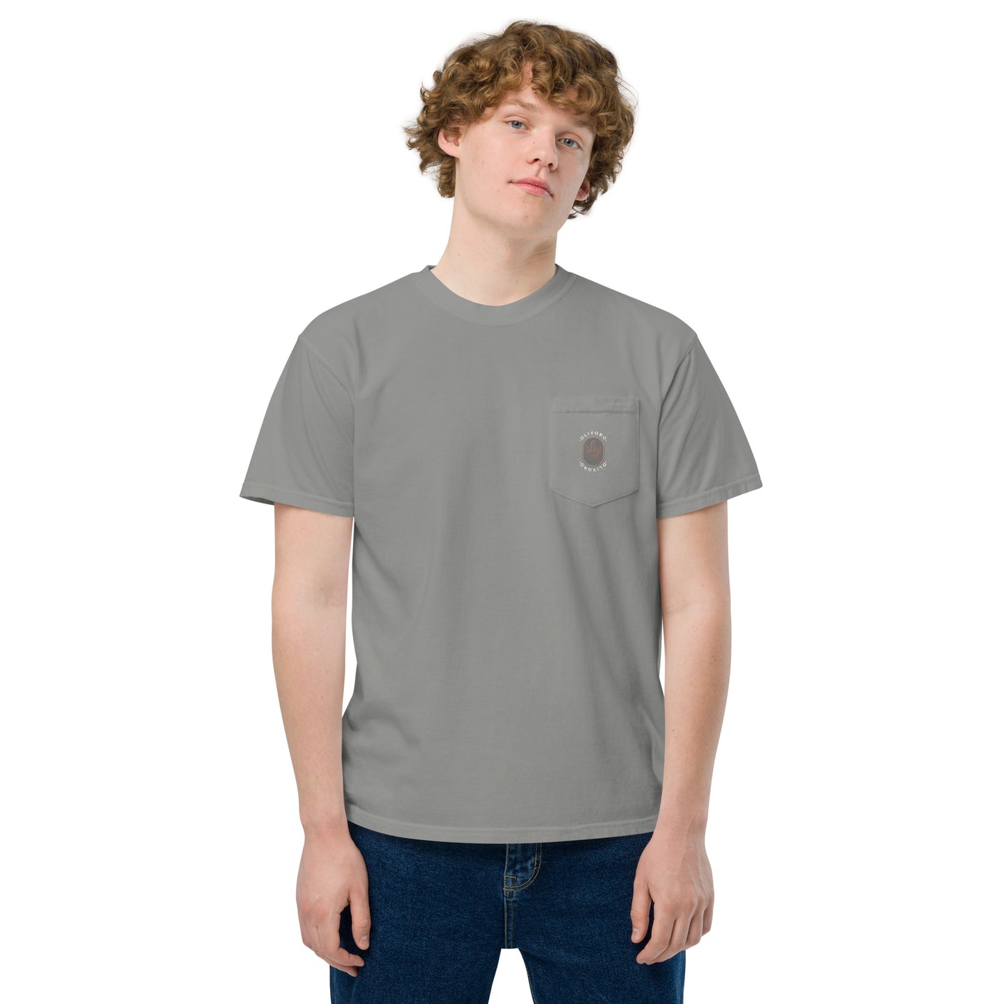 Siren Serenade: Olive Oil Enchantment - pocket t-shirt