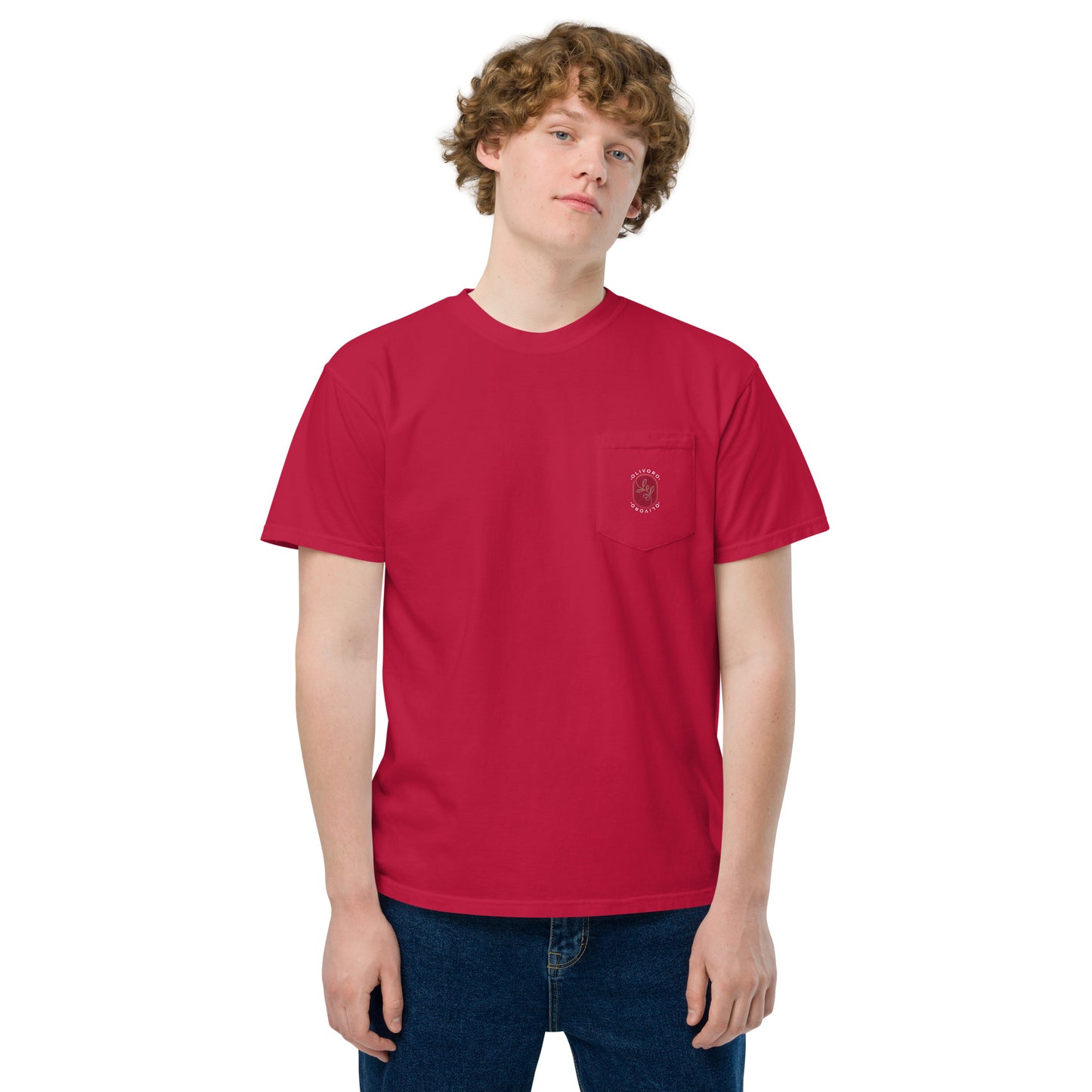 Siren Serenade: Olive Oil Enchantment - pocket t-shirt