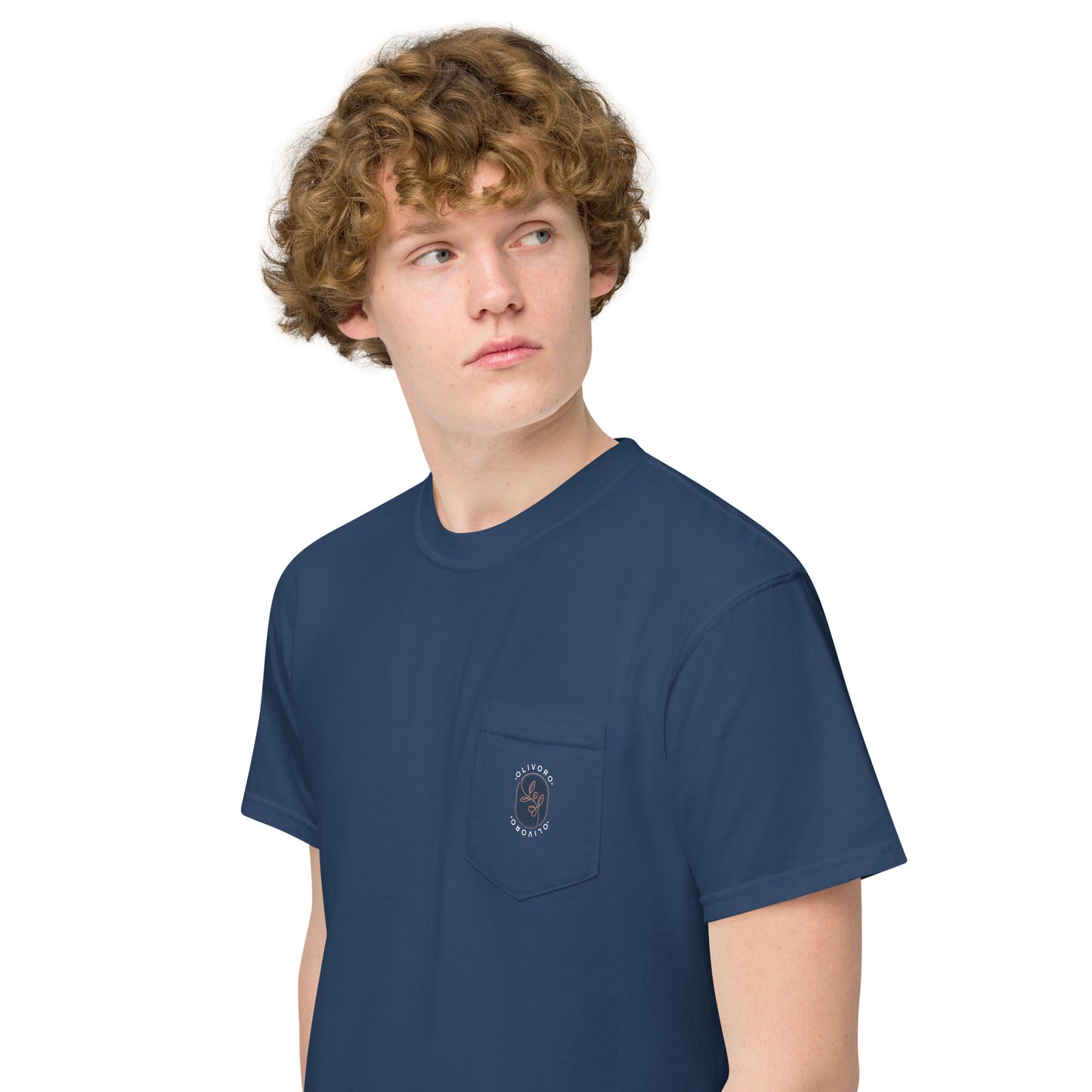 Siren Serenade: Olive Oil Enchantment - pocket t-shirt