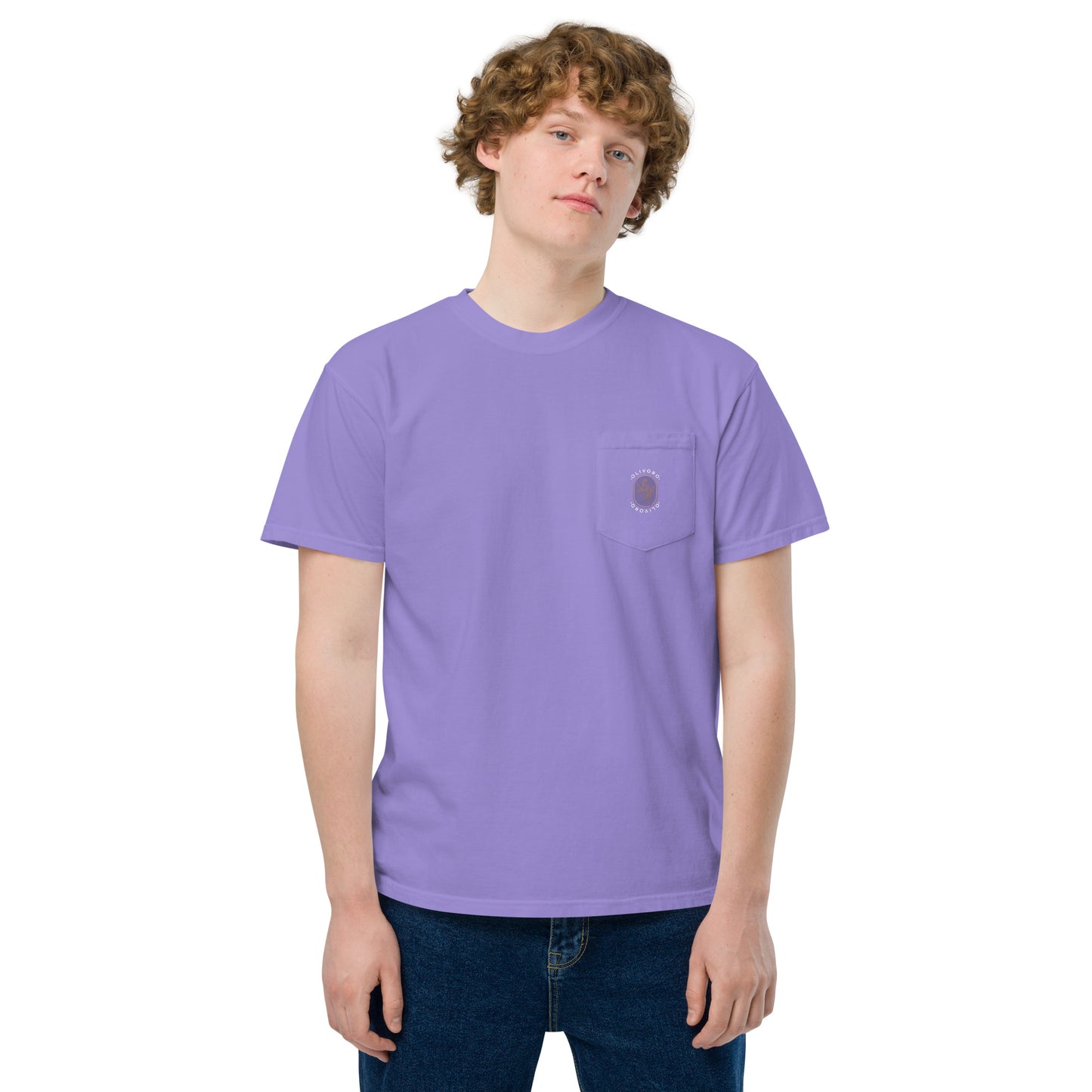 Siren Serenade: Olive Oil Enchantment - pocket t-shirt