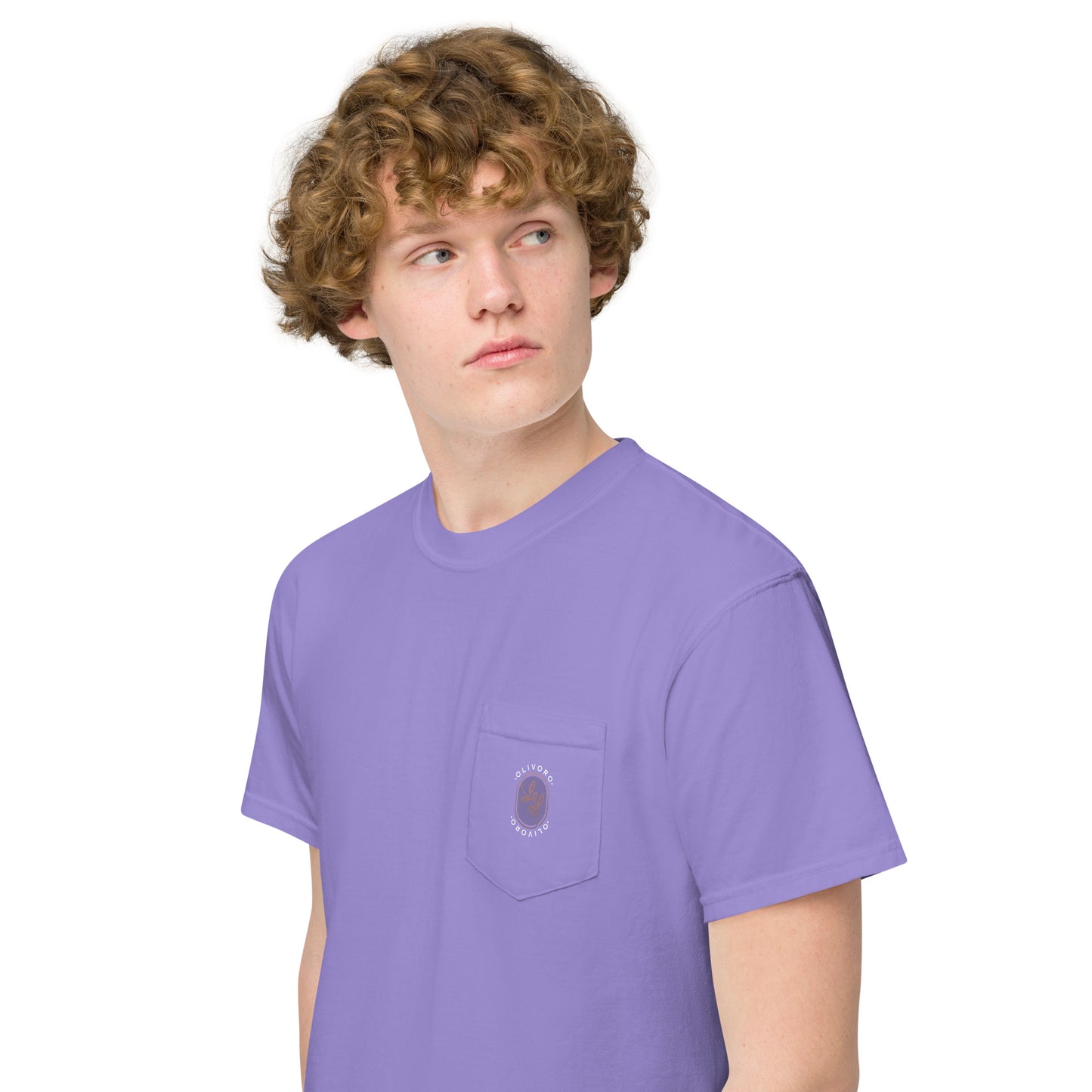 Siren Serenade: Olive Oil Enchantment - pocket t-shirt