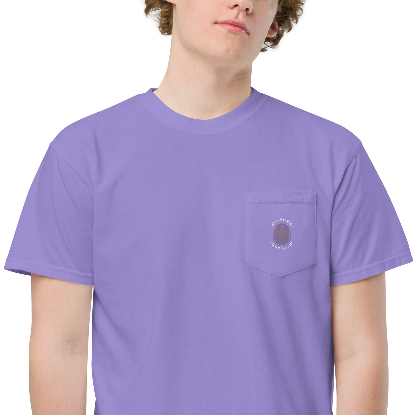 Siren Serenade: Olive Oil Enchantment - pocket t-shirt