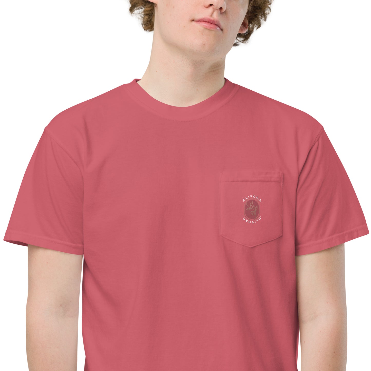 Siren Serenade: Olive Oil Enchantment - pocket t-shirt